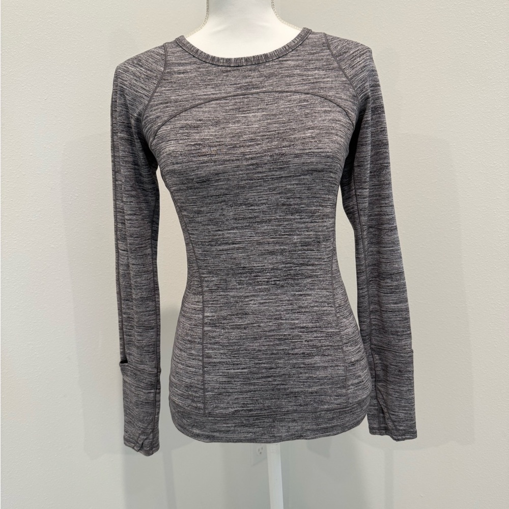 Gray Long Sleeve Women's Top